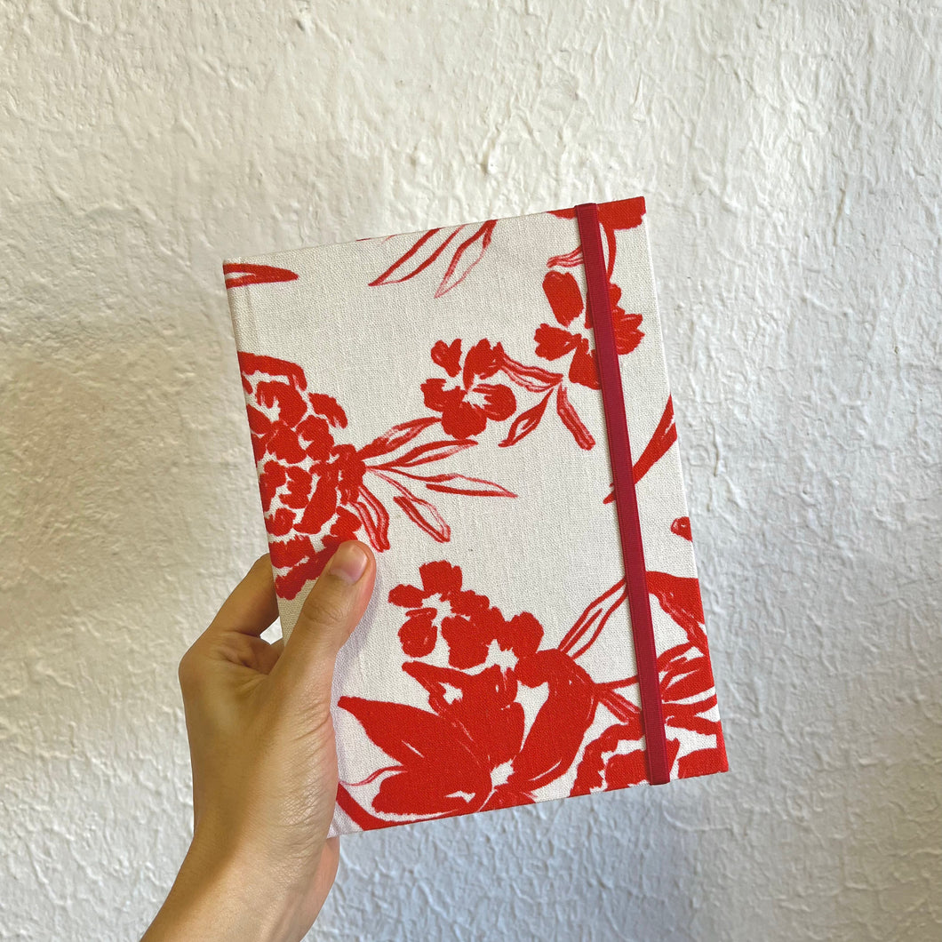 Cuaderno Flores rojas