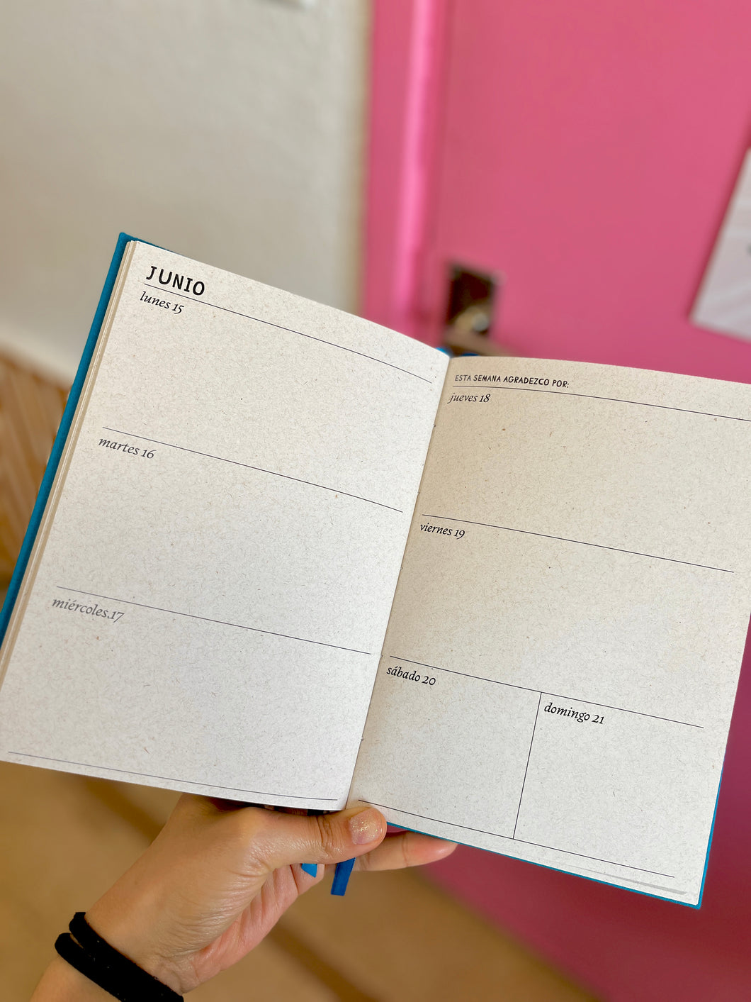 Agenda 2026 - Negro y rosa